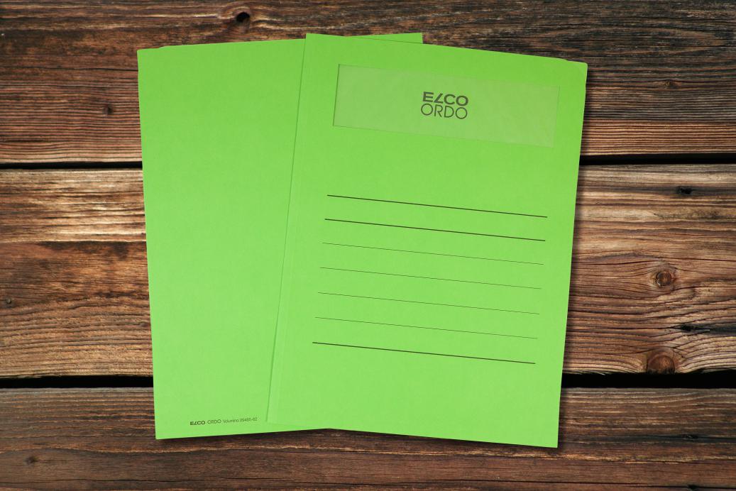 Ordnungsmappen mit Sichtfenster 231x313 mm Intensivgrün 120 g/qm